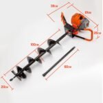 Baumr-AG Post Hole Digger 62CC Posthole Earth Auger Fence Borer Petrol Drill Bit - Image 10