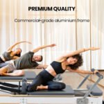 PROFLEX Aluminium Pilates Reformer Machine, Stretch Bed with box and jump board accessories - Image 6