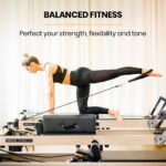 PROFLEX Wooden Pilates Reformer Machine, Stretch Bed with box and jump board accessories - Image 3