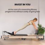 PROFLEX Wooden Pilates Reformer Machine, Stretch Bed with box and jump board accessories - Image 8