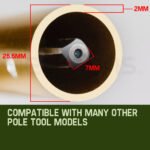 Baumr-AG Grass Edger Attachment Pole Garden Trimmer Brushcutter Lawn Edge - Image 4