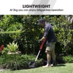 BAUMR-AG LN3 20V SYNC Cordless 2in1 Line Trimmer & Lawn Edger, with Battery and Charger Kit, Adjustable head, Guide Wheel - Image 4