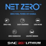 BAUMR-AG LN3 20V SYNC Cordless 2in1 Line Trimmer & Lawn Edger, with Battery and Charger Kit, Adjustable head, Guide Wheel - Image 8