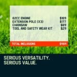 MTM 62CC Pole Chainsaw Saw Petrol Chain Tree Pruner Extended Extension Cutter - Image 11