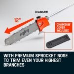 MTM 62CC Long Reach Pole Chainsaw Hedge Trimmer Pruner Chain Saw Cutter Multi Tool - Image 7