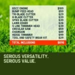 BAUMR-AG 65cc 9in1 Long Reach Garden Multi-tool, Pole Saw, Hedge & Line Trimmer, Brush Cutter, 12" Tree Trimming Pruning Chainsaw Bar, 2 Extension Shafts - Image 8