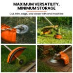 MTM 62cc 7in1 Brush Cutter Garden Multi-Tool , Pole Hedge & Line Trimmer, Bullhorn Handle, 12" Tree Trimming Pruning - Image 6