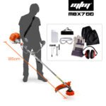 MTM 62cc 7in1 Brush Cutter Garden Multi-Tool , Pole Hedge & Line Trimmer, Bullhorn Handle, 12" Tree Trimming Pruning - Image 12
