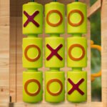 ROVO KIDS Wooden Tower Cubby House with Slide, Sandpit, Climbing Wall, Noughts & Crosses, Natural Colour - Image 3
