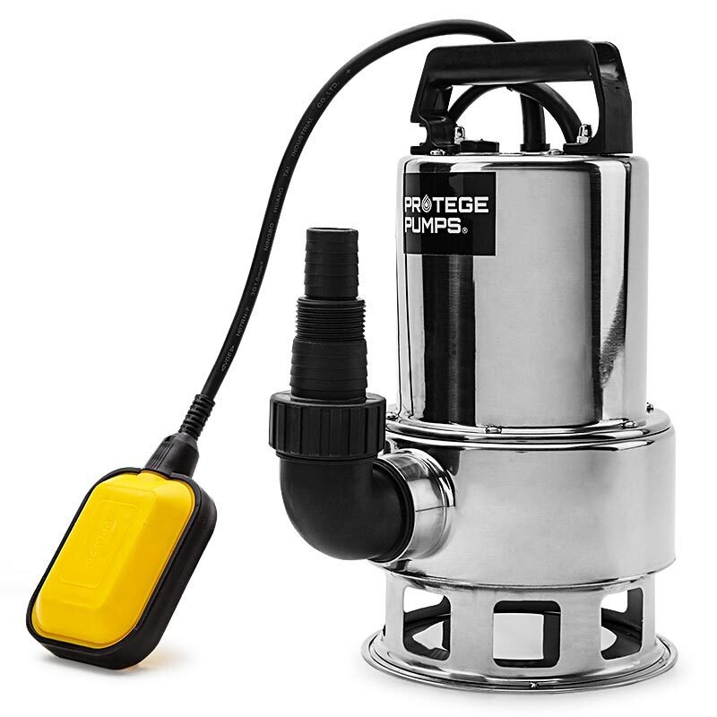 V219-PMPDITPROA1M5-PMPDITPROA1M5-00.jpg PROTEGE 1500W Submersible Dirty Water Pump Bore Tank Well Steel Automatic Clean - Image 1