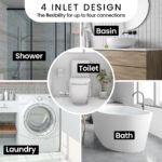 PROTEGE Macerator Pump, with 4 Inlet, for P-Trap Toilet, House, Bathroom, Shower, Sink, Washing Machine - Image 4