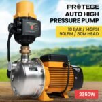 PROTEGE 2350W Automatic High Pressure Water Jet Pump, with Auto Digital Controller, for Rainwater Tank, Grey Water, Irrigation - Image 2