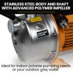 PROTEGE 2350W Automatic High Pressure Water Jet Pump, with Auto Digital Controller, for Rainwater Tank, Grey Water, Irrigation - Image 6