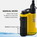 PROTEGE Tight Access Clean/Grey Water Submersible Sump Pump, Integrated Float Switch - Image 5