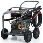 JET-USA Commercial Diesel High-Pressure Washer Cleaner, Electric Start 10hp 418cc, 15m Steel Braided Hose, Adjustable Triplex Pump - DX800