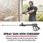 JET-USA Commercial Diesel High-Pressure Washer Cleaner, Electric Start 10hp 418cc, 15m Steel Braided Hose, Adjustable Triplex Pump - DX800 - Image 8