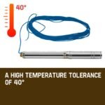 Protege 1.5HP Submersible Bore Water Pump Deep Well Irrigation Stainless Steel - Image 7