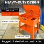 Unimac 86L Heavy Duty Multi Purpose Auto Parts Washer, with Removable Work Shelf, Parts Basket - Image 3