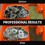 Unimac 86L Heavy Duty Multi Purpose Auto Parts Washer, with Removable Work Shelf, Parts Basket - Image 4