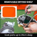 Unimac 86L Heavy Duty Multi Purpose Auto Parts Washer, with Removable Work Shelf, Parts Basket - Image 7