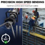 BAUMR-AG 10-22mm 1200W Heavy-Duty Electric Hydraulic Rebar Bender, Carry Case - Image 4