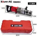 BAUMR-AG 4-20mm 1000W Heavy-Duty Electric Hydraulic Rebar Cutter, 3 Sec Cycle, Rear and Side Handle, Carry Case - Image 8