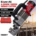 BAUMR-AG 4-20mm 1000W Heavy-Duty Electric Hydraulic Rebar Cutter, 3 Sec Cycle, Carry Case - Image 2
