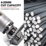 BAUMR-AG 4-20mm 1000W Heavy-Duty Electric Hydraulic Rebar Cutter, 3 Sec Cycle, Carry Case - Image 3