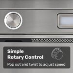 EUROCHEF 60cm Undermount Rangehood Stainless Steel, Quiet 3-Speed, 3-Layer Dishwashable Filter, LED Lights EUR60S - Image 3