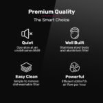 EUROCHEF 60cm Undermount Rangehood Stainless Steel, Quiet 3-Speed, 3-Layer Dishwashable Filter, LED Lights EUR60S - Image 4