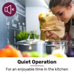 EUROCHEF 60cm Undermount Rangehood Stainless Steel, Quiet 3-Speed, 3-Layer Dishwashable Filter, LED Lights EUR60S - Image 5