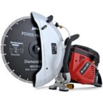 BAUMR-AG 400mm Professional Concrete Demolition Saw 94cc 2-Stroke, Wet and Dry Demo Cutting, 16" Diamond Blade, Anti-Vibration System