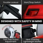 BAUMR-AG 400mm Professional Concrete Demolition Saw 94cc 2-Stroke, Wet and Dry Demo Cutting, 16" Diamond Blade, Anti-Vibration System - Image 10