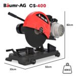 Baumr-AG 2400W 400mm 16" Metal Cut Off Cold Saw, Commercial Grade, Brushless Motor, Soft Start, 45 Degree Mitre Chop - Image 2