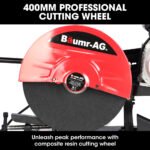 Baumr-AG 2400W 400mm 16" Metal Cut Off Cold Saw, Commercial Grade, Brushless Motor, Soft Start, 45 Degree Mitre Chop - Image 4