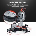 BAUMR-AG 305mm Compound Mitre Saw Dual Bevel Sliding Drop Saws 2200W - Image 7