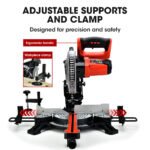BAUMR-AG 210mm Sliding Compound Mitre Drop Saw and Adjustable Stand Combo - Image 4