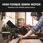 BAUMR-AG 254mm Sliding Compound dual Mitre Drop Saw and Adjustable Stand Combo - Image 8