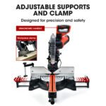 BAUMR-AG 305mm Dual Bevel Sliding Compound Mitre Drop Saw and Adjustable Stand Combo - Image 4
