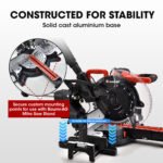 BAUMR-AG 305mm Dual Bevel Sliding Compound Mitre Drop Saw and Adjustable Stand Combo - Image 10