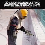 UNIMAC 38L Sandblasting Tank, Pressurised Design with Sandblast Gun Set with Hose - Image 8