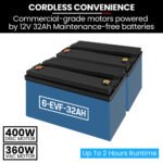 AUCH FSH14 Floor Scrubber & Dryer, 360mm, Battery Powered, Walk Behind, Multi-purpose Commercial Grade Machine - Image 6