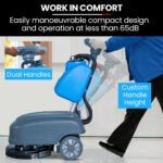 AUCH FSH14 Floor Scrubber & Dryer, 360mm, Battery Powered, Walk Behind, Multi-purpose Commercial Grade Machine - Image 8