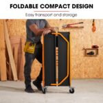 BAUMR-AG Mobile Scaffold Platform, 226kg Load, Steel Frame, Dual Height, Folding for easy Transport and Storage, Locking Castors, Tool Tray - Image 4