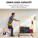 BAUMR-AG Mobile Scaffold Platform, 226kg Load, Steel Frame, Dual Height, Folding for easy Transport and Storage, Locking Castors, Tool Tray - Image 5