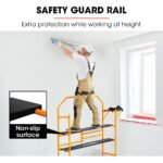 BAUMR-AG Mobile Scaffold Platform, 226kg Load, Steel Frame, Dual Height, Folding for easy Transport and Storage, Locking Castors, Tool Tray - Image 8