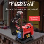 BAUMR-AG Bench Vertical Belt and Disc Sander Combo, 25mm Linisher, 125mm Sanding Disc, Brushless Motor, Dust Collection Ports - Image 4