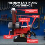 BAUMR-AG Bench Vertical Belt and Disc Sander Combo, 25mm Linisher, 125mm Sanding Disc, Brushless Motor, Dust Collection Ports - Image 10