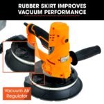 UNIMAC 180mm 850W Handheld Drywall Sander, Electric Dry Wall Sanding Machine, with Automatic Vacuum System, LED Worklight, 6x Sanding Discs - Image 4