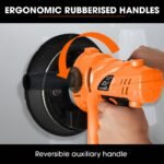 UNIMAC 180mm 850W Handheld Drywall Sander, Electric Dry Wall Sanding Machine, with Automatic Vacuum System, LED Worklight, 6x Sanding Discs - Image 7